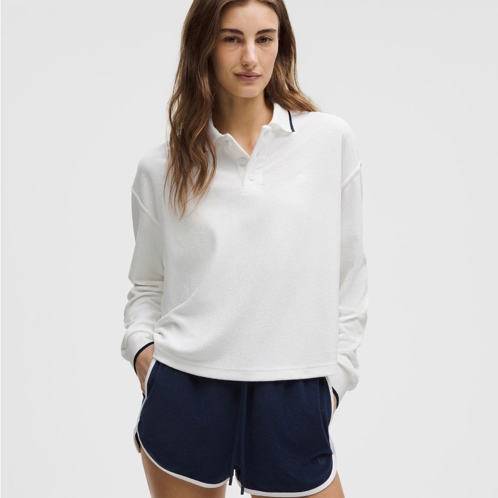 Brand New Lululemon White Polo Shirt